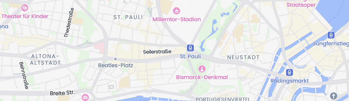 Karte mit dem ungefähren Standort