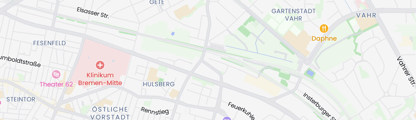 Karte mit dem ungefähren Standort
