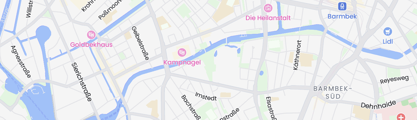 Karte mit dem ungefähren Standort
