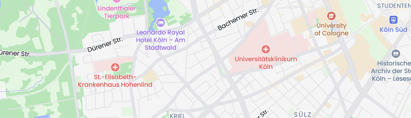 Karte mit dem ungefähren Standort