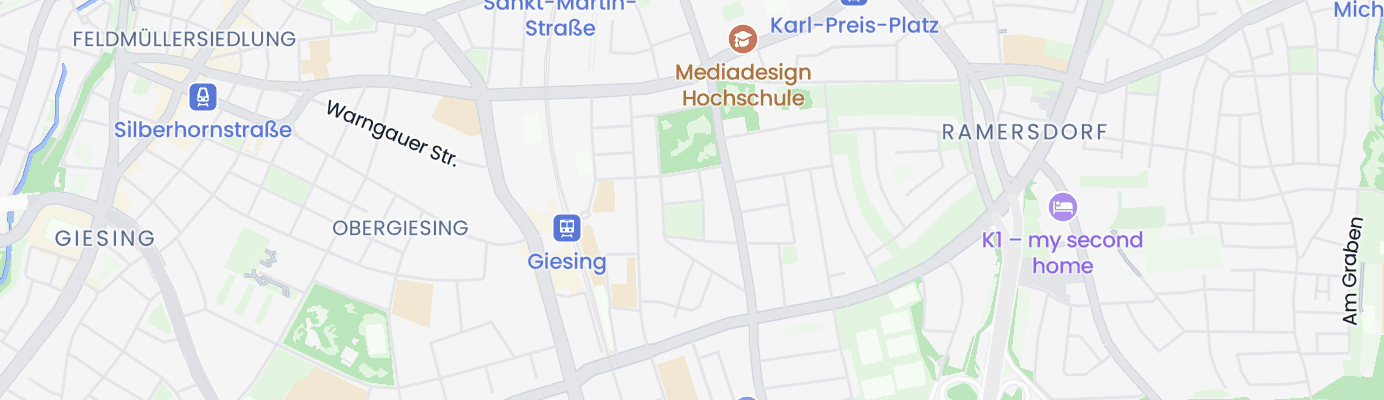 Karte mit dem ungefähren Standort