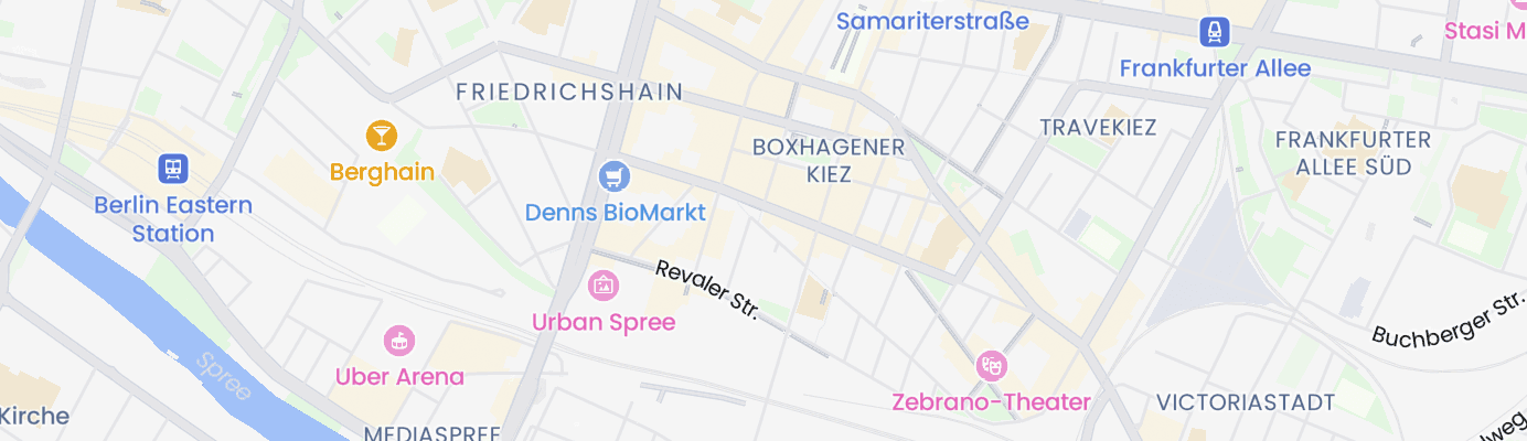 Karte mit dem ungefähren Standort