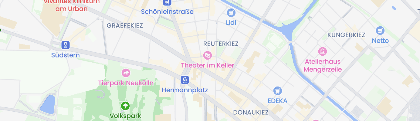 Karte mit dem ungefähren Standort