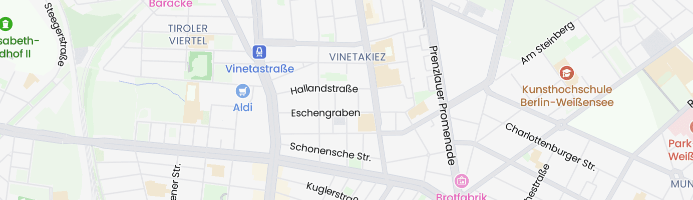 Karte mit dem ungefähren Standort