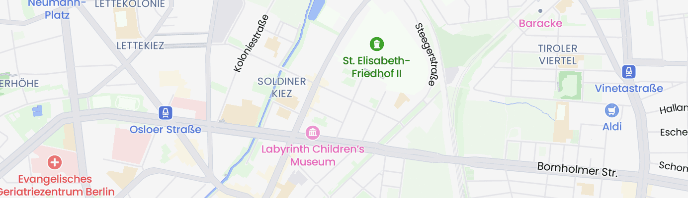 Karte mit dem ungefähren Standort