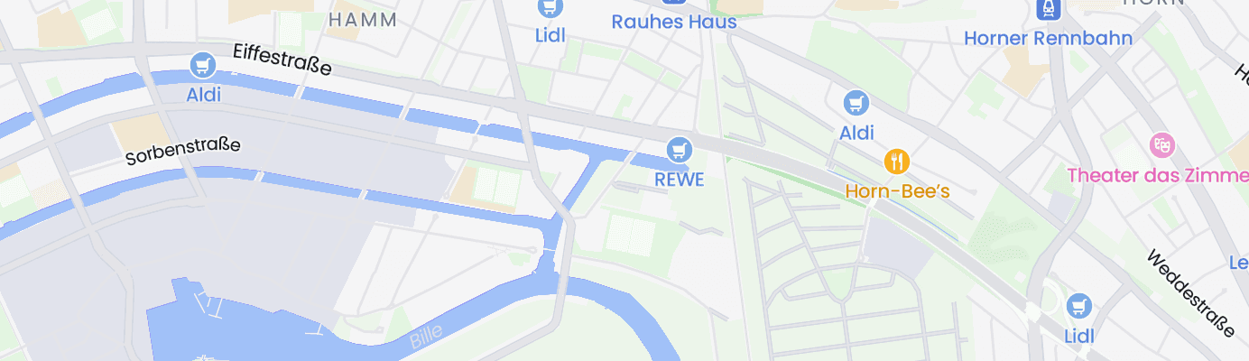 Karte mit dem ungefähren Standort