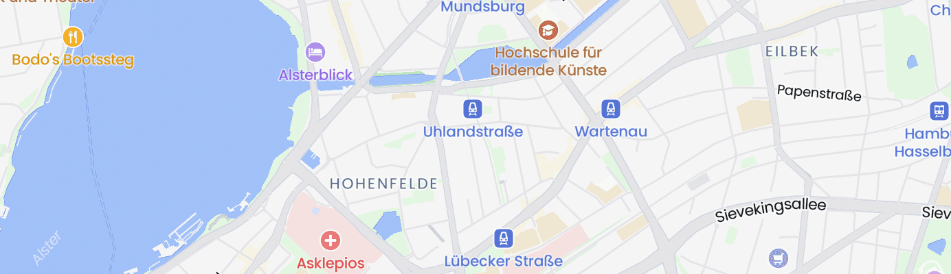 Karte mit dem ungefähren Standort
