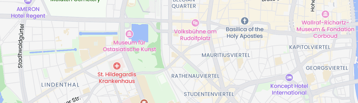 Karte mit dem ungefähren Standort