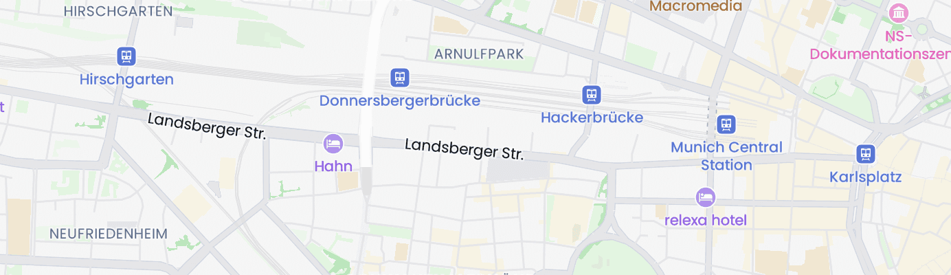 Karte mit dem ungefähren Standort