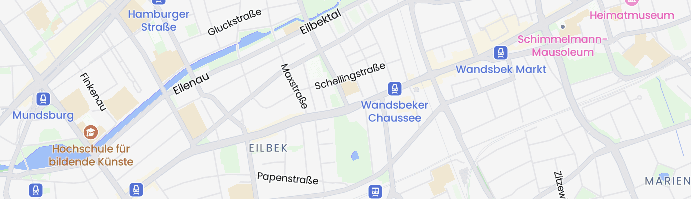 Karte mit dem ungefähren Standort