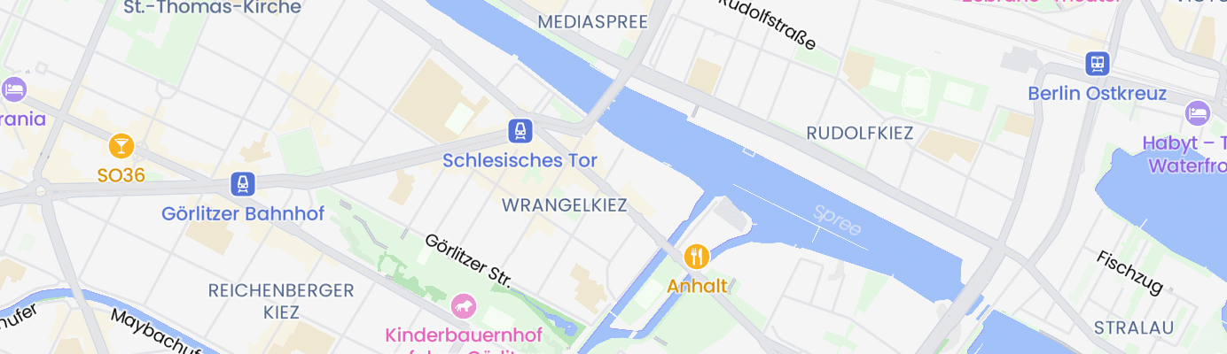 Karte mit dem ungefähren Standort