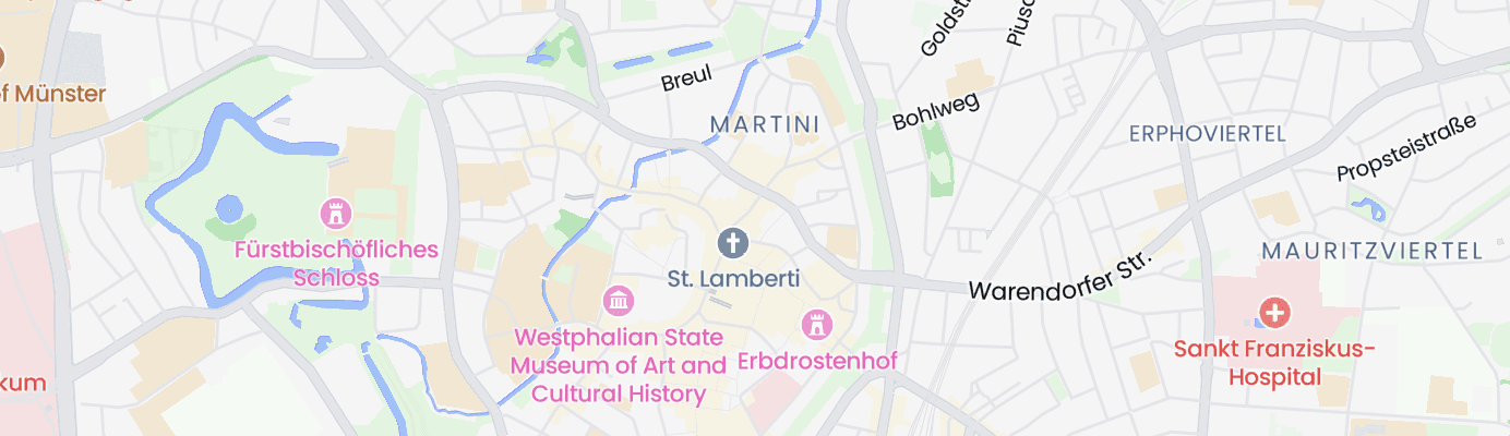 Karte mit dem ungefähren Standort