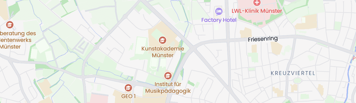 Karte mit dem ungefähren Standort