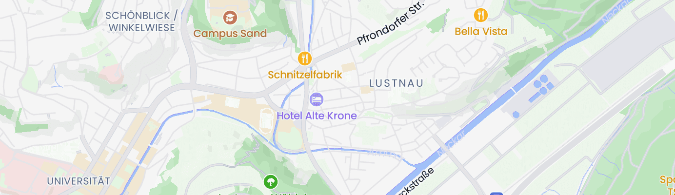 Karte mit dem ungefähren Standort