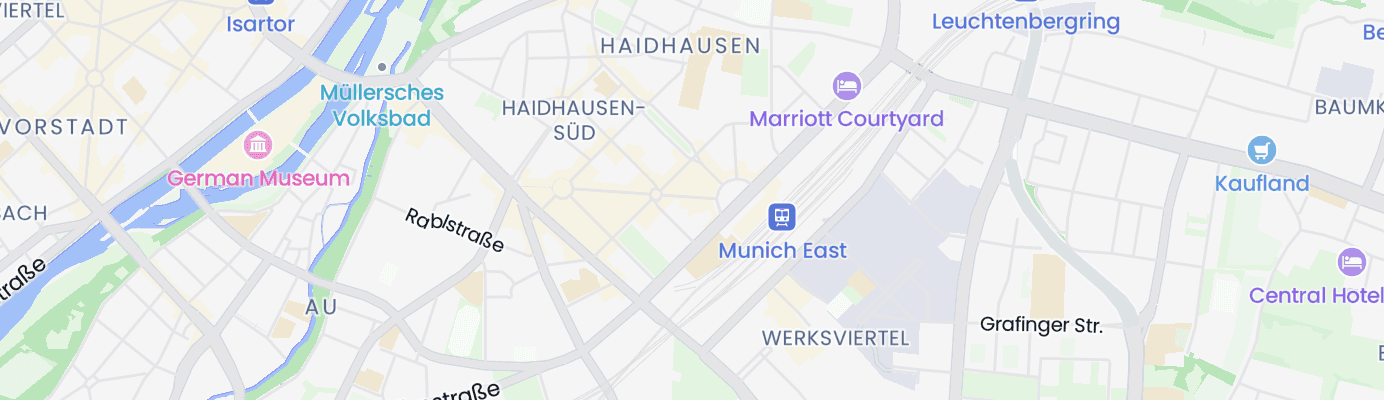 Karte mit dem ungefähren Standort
