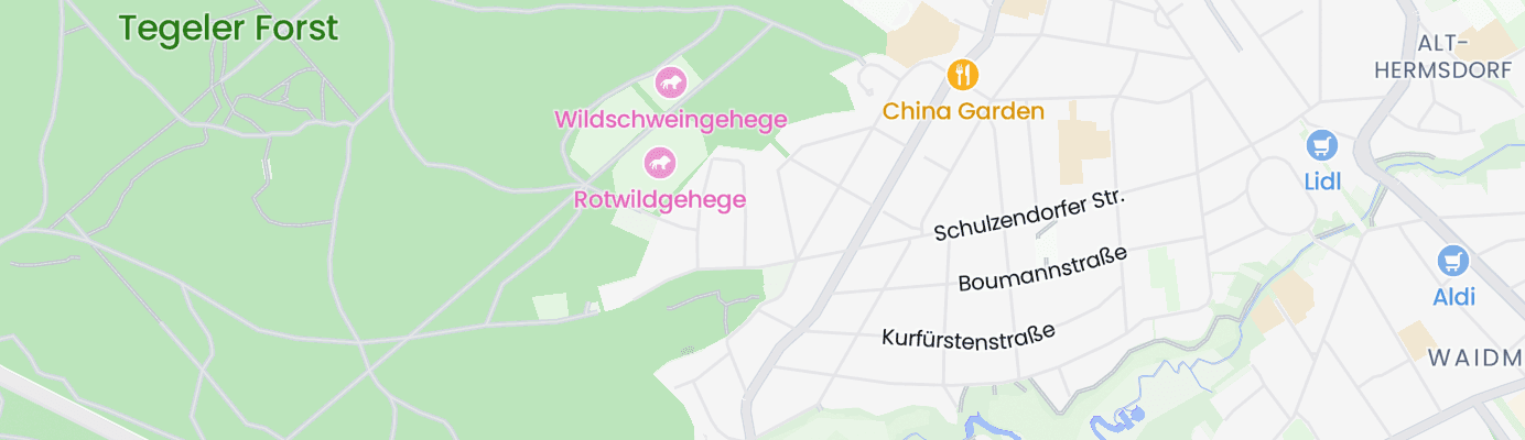 Karte mit dem ungefähren Standort