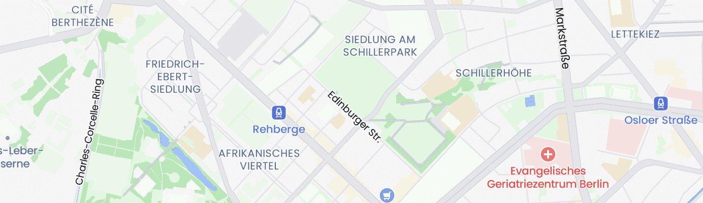 Karte mit dem ungefähren Standort