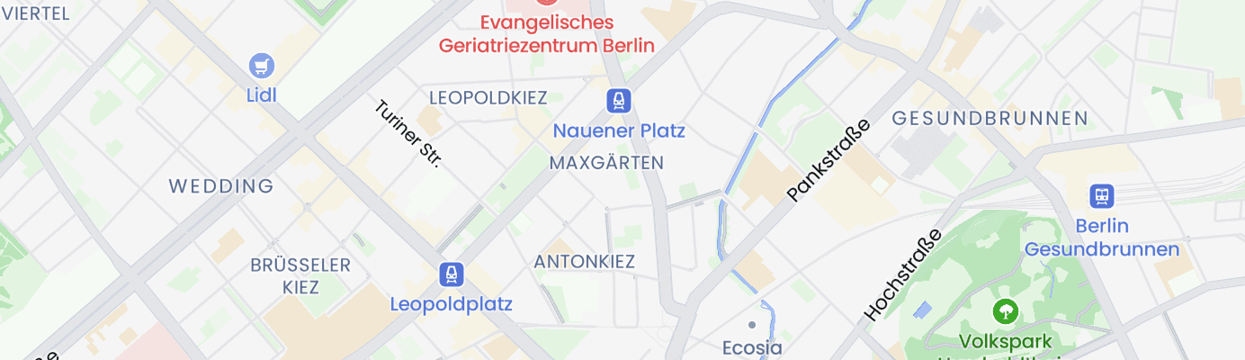 Karte mit dem ungefähren Standort