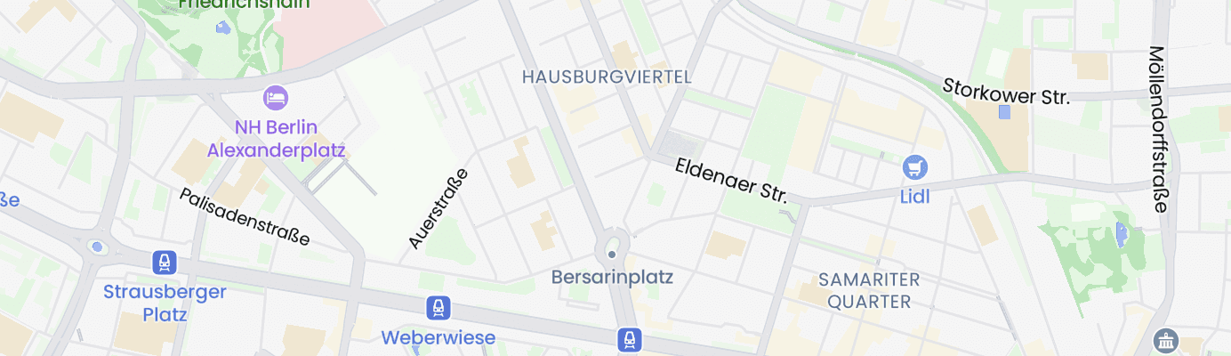 Karte mit dem ungefähren Standort