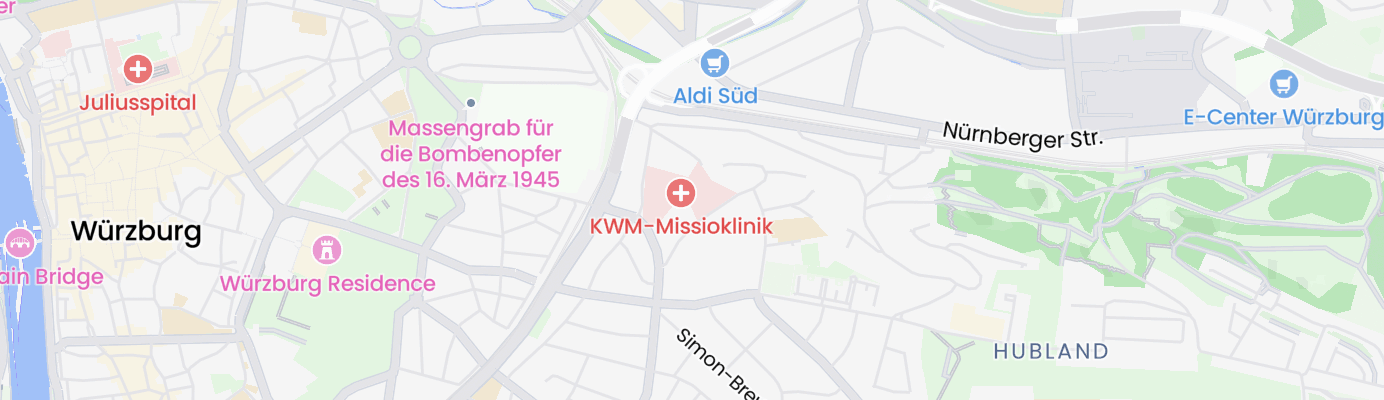 Karte mit dem ungefähren Standort