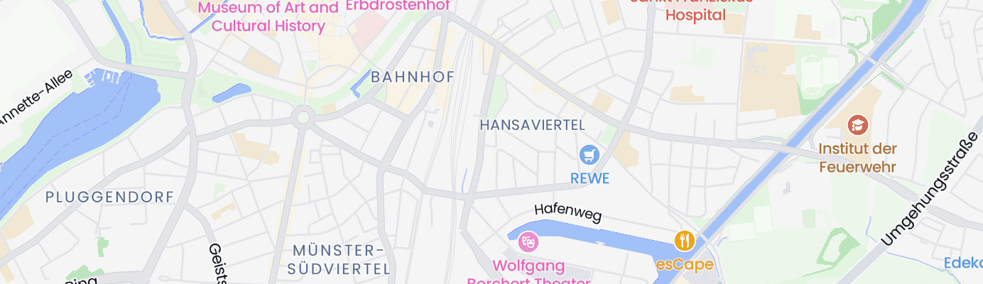 Karte mit dem ungefähren Standort