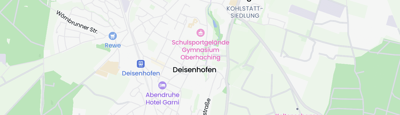 Karte mit dem ungefähren Standort