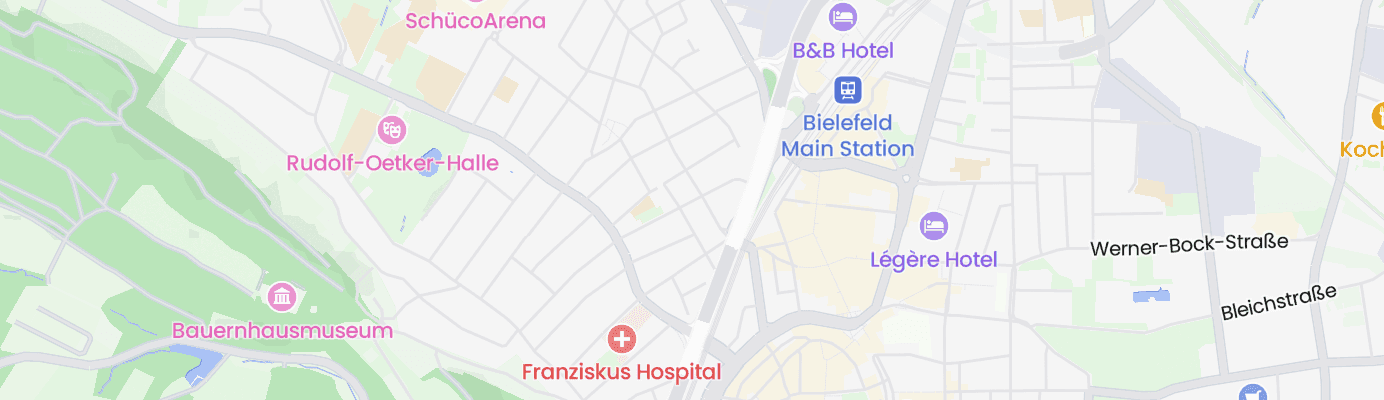 Karte mit dem ungefähren Standort