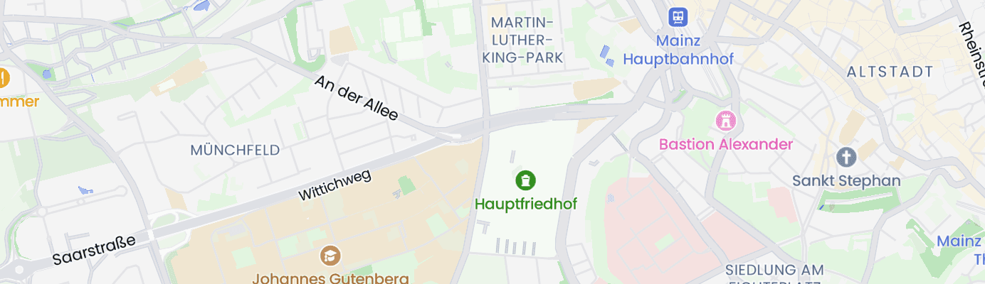 Karte mit dem ungefähren Standort