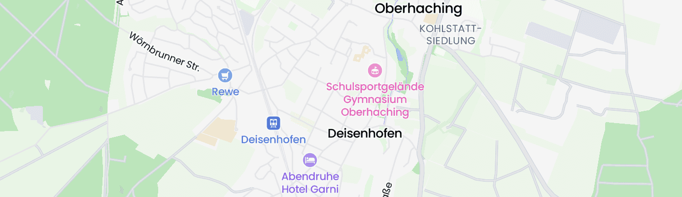 Karte mit dem ungefähren Standort