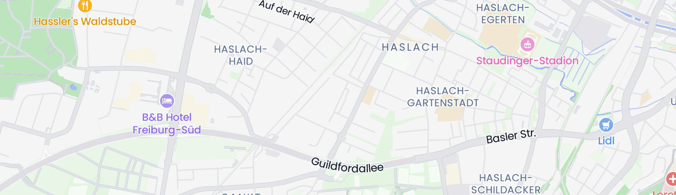 Karte mit dem ungefähren Standort