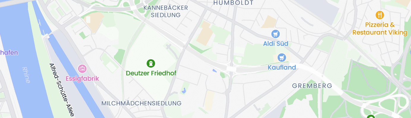 Karte mit dem ungefähren Standort
