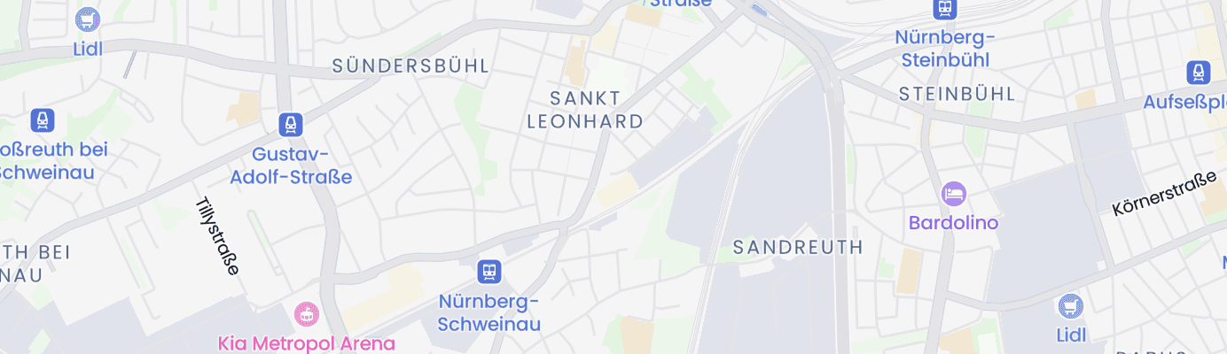 Map showing the approximate location