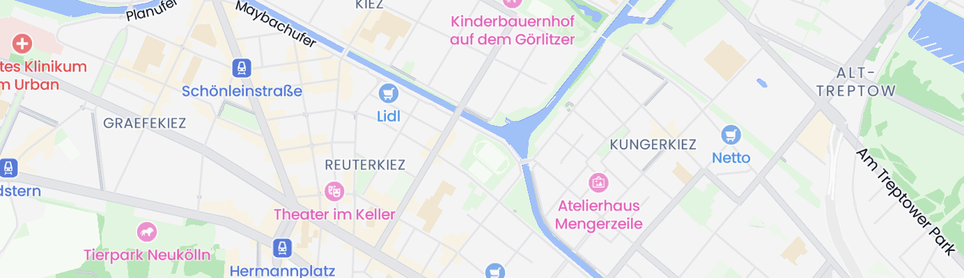 Karte mit dem ungefähren Standort