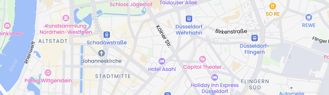 Map showing the approximate location
