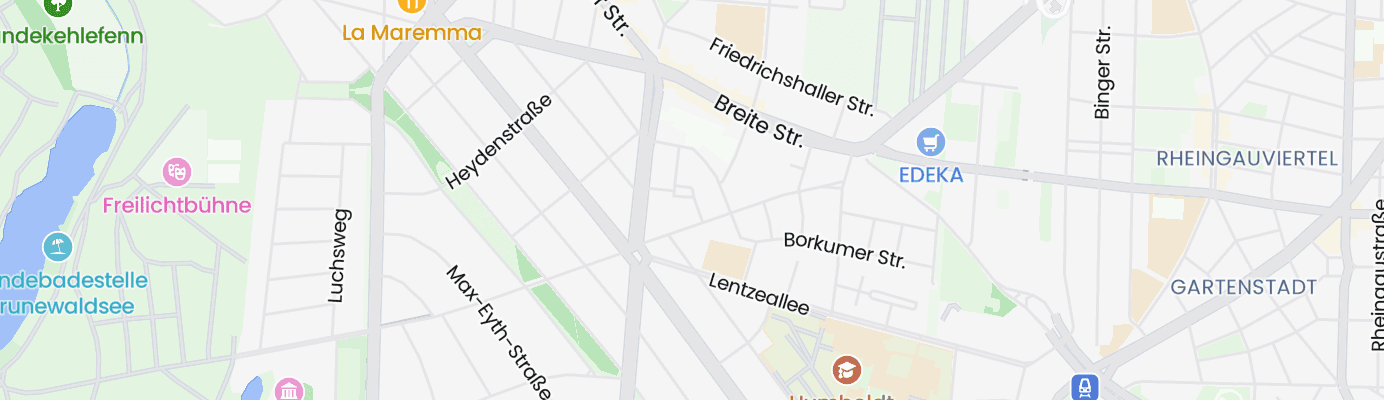 Karte mit dem ungefähren Standort
