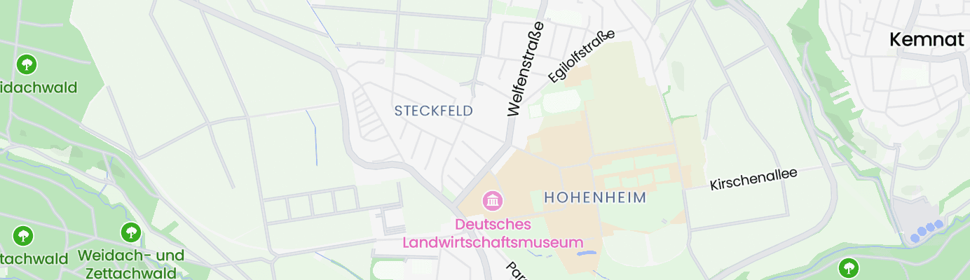 Karte mit dem ungefähren Standort