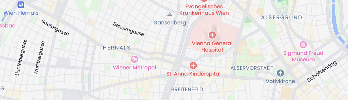 Karte mit dem ungefähren Standort