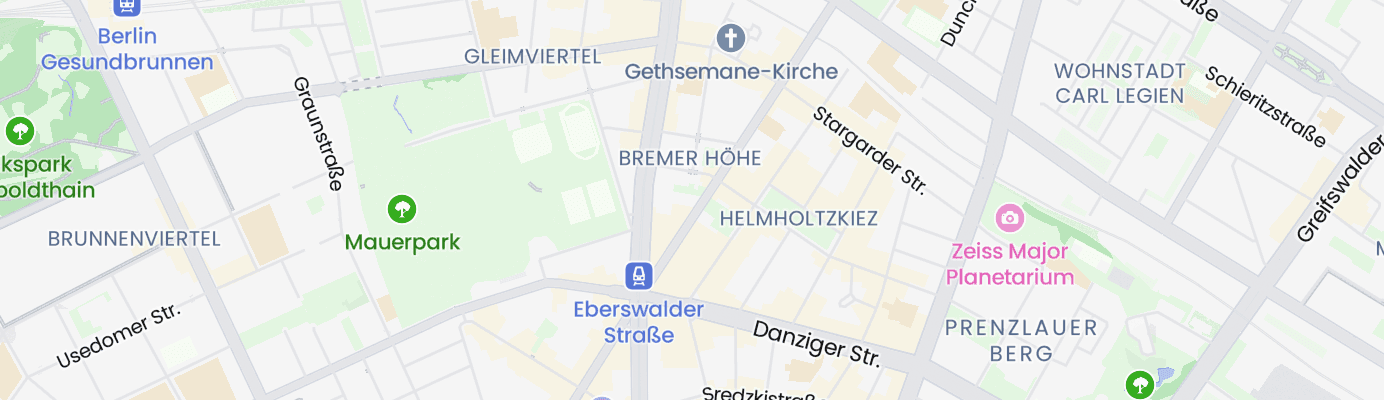 Karte mit dem ungefähren Standort