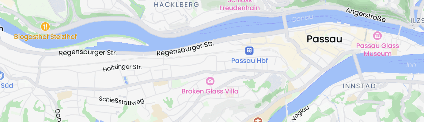Karte mit dem ungefähren Standort