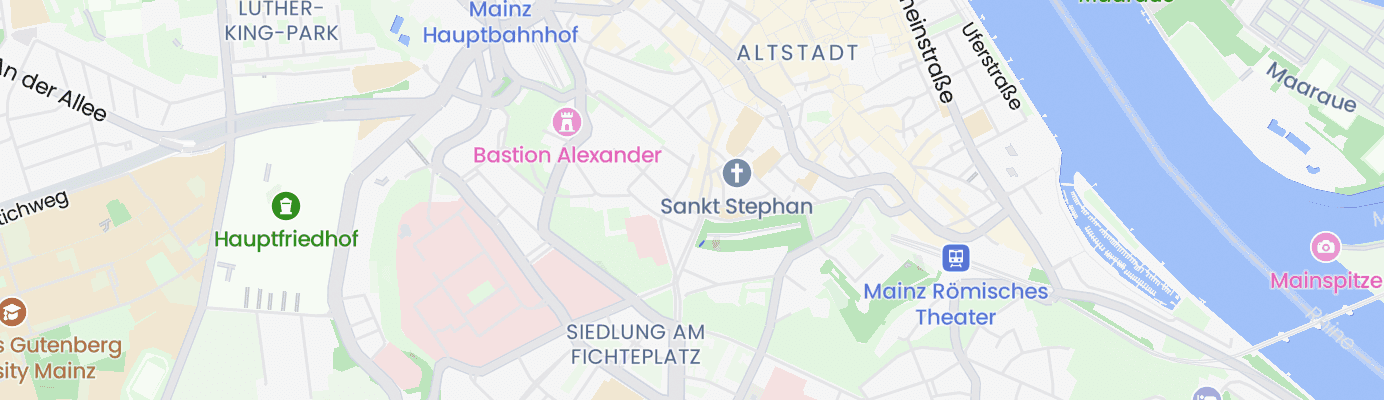 Karte mit dem ungefähren Standort