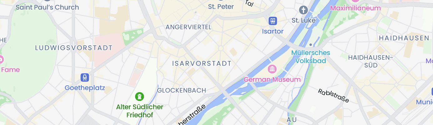 Karte mit dem ungefähren Standort