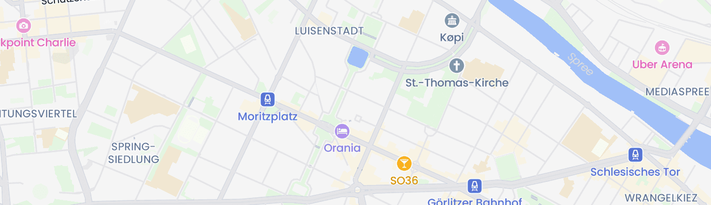 Karte mit dem ungefähren Standort