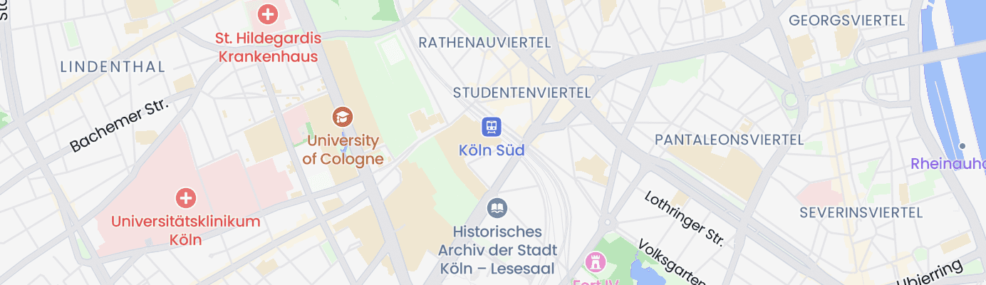 Karte mit dem ungefähren Standort