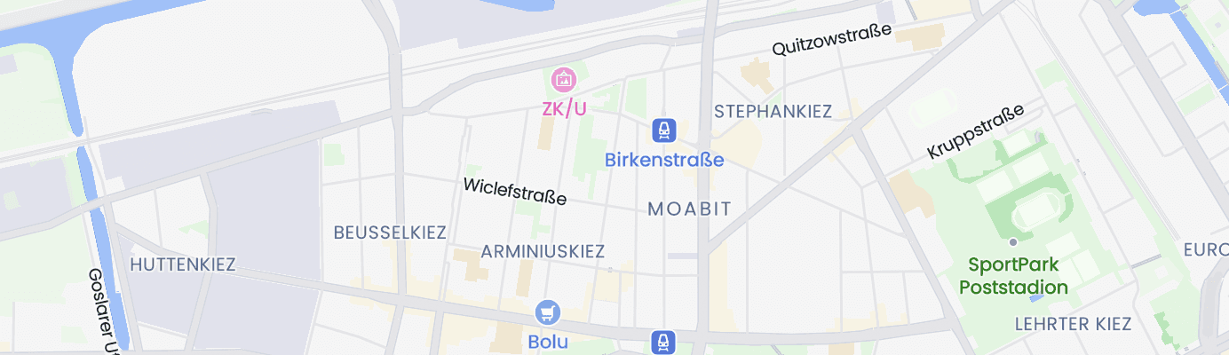 Karte mit dem ungefähren Standort