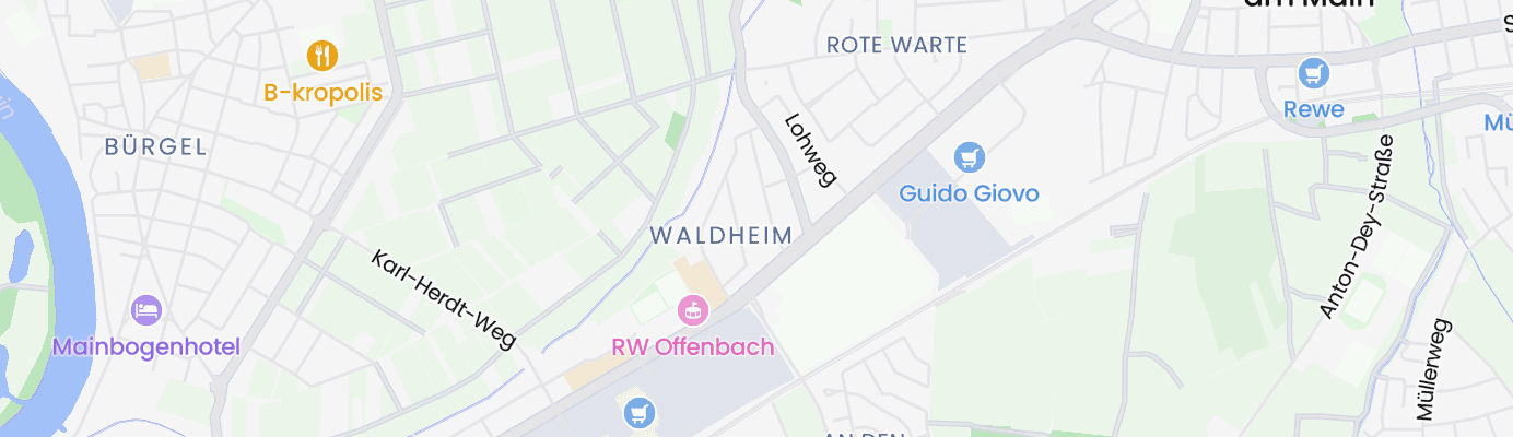 Karte mit dem ungefähren Standort