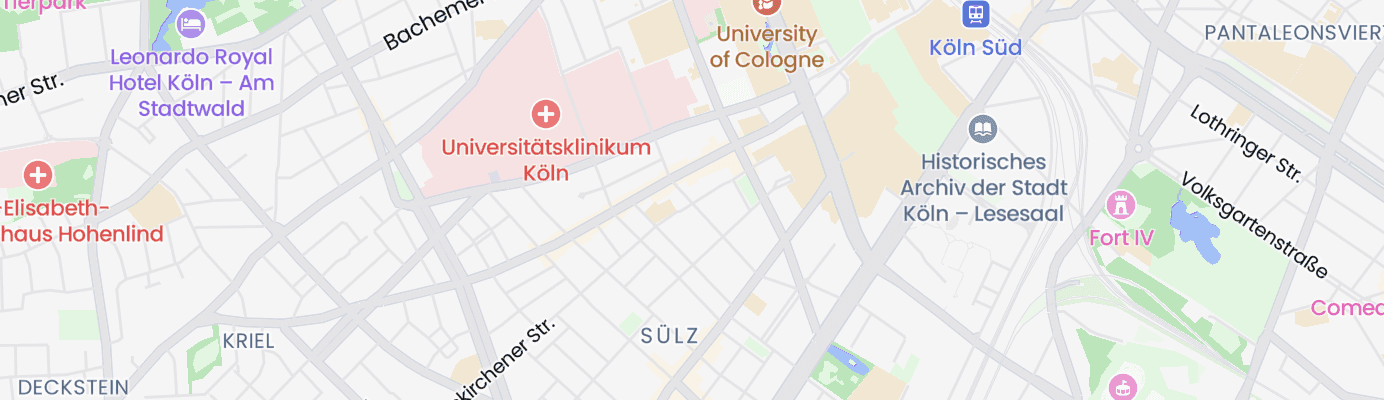 Karte mit dem ungefähren Standort