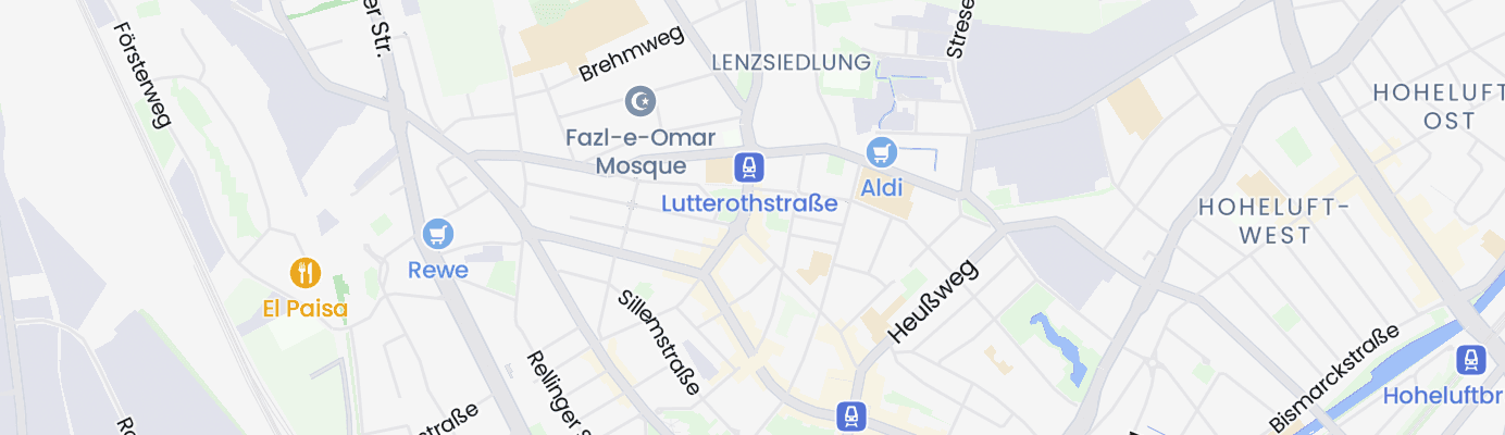Karte mit dem ungefähren Standort