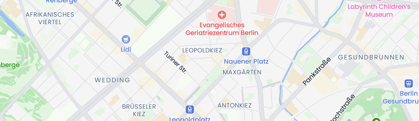 Karte mit dem ungefähren Standort
