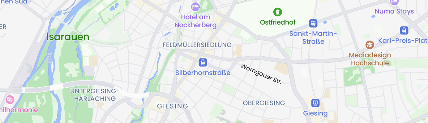 Karte mit dem ungefähren Standort