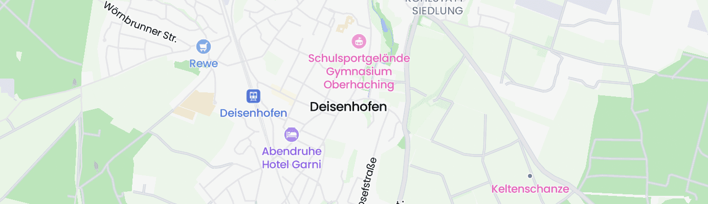 Karte mit dem ungefähren Standort